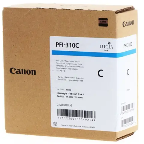 Canon PFI-310C - Tusz cyan do Canon imagePROGRAF IPF TX-2000, TX-3000, TX-4000
